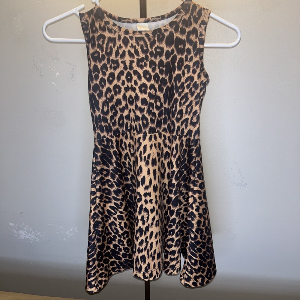 Girls Leopard Print Dress